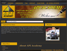 Tablet Screenshot of api-academy.com